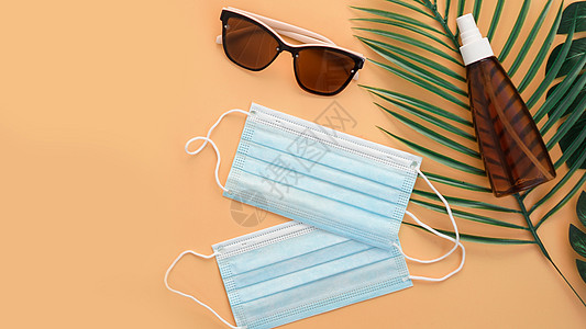 太阳眼镜 防护防晒霜 医疗面罩 海滩附属品图片