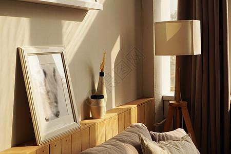 阳光明媚的日光天化日 家里有扫描式房间图片