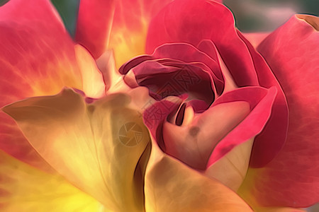 在自然中特写玫瑰花宏观卡片绘画婚礼玫瑰花瓣叶子墙纸收藏花束图片