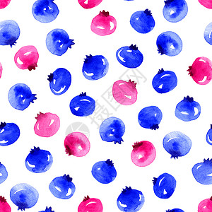 蓝莓啪嗒声水彩绘画食物水果浆果墙纸手绘草图工艺图片