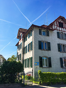 瑞士苏黎世州街道上的历史建筑和房屋 瑞士建筑和房地产房子高山销售村庄生活市场贷款假期抵押交通图片