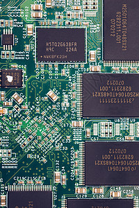 电子电路板特写 电子计算机硬件技术 主板数字芯片 技术科学背景 集成通信处理器 信息工程组件图片