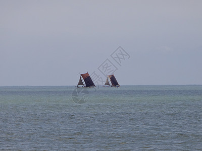 斯里兰卡Negombo海岸的捕鱼渔船海滩假期天堂天空钓鱼渔民农业海洋航行吸引力图片