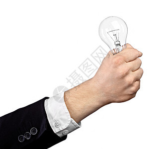 商业思想活力创新灯泡灯丝手指力量创造力技术灯光解决方案图片