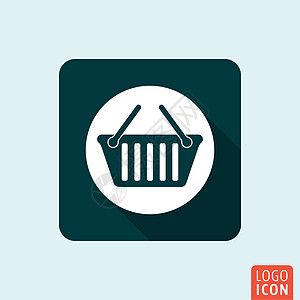 篮子图标隔离食物盒子销售网站按钮插图市场商业网络零售图片