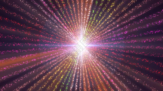 粒子激光光彩色射线它制作图案纤维曲线线条活力天空烟花隧道科学派对量子图片