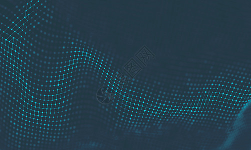 抽象音乐背景 大数据粒子流可视化 科学信息图表未来派插图 声波 声音可视化噪音海浪网络活力多边形流动创造力创新毛刺技术图片