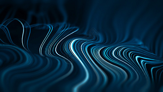 人工智能抽象背景 技术数字插图与蓝线流 运动图形未来元素 具有现代空间波结构的能量模式 用于 ai 业务演示的浅色背景 科学或网图片