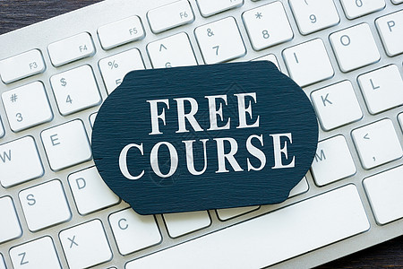 免费在线课程 在盘子和键盘上博客互联网研讨会学习网络桌子辅导商业教育训练背景图片