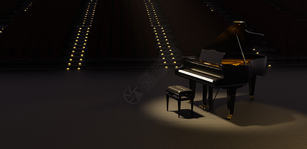 大剧院的钢琴大钢琴图片