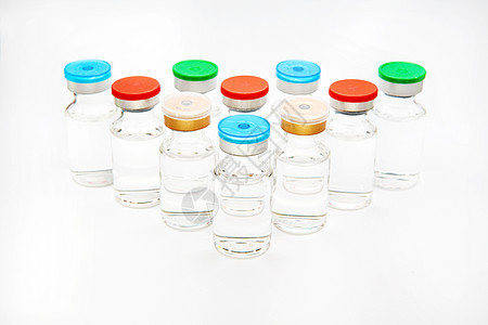 白种背景的一瓶疫苗解决方案解药药品标签安瓿剂量疾病种类药物药店图片
