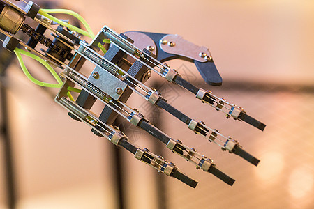 科学机器人之手手臂技术手指智力棕榈框架塑料金属创新工作图片