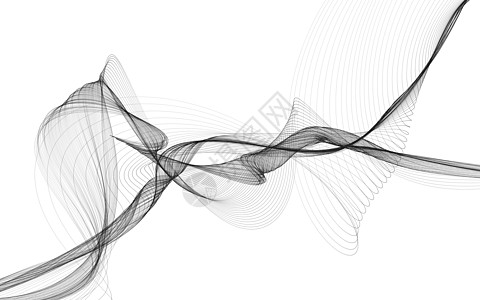 白色背景上带有单色波浪线的抽象背景运动波浪状智力活力小册子曲线技术流动坡度创造力图片