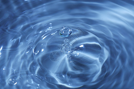 一滴水从上方飞来 喷起一滴水环境水滴雨滴海浪青色圆圈运动气泡液体蓝色图片