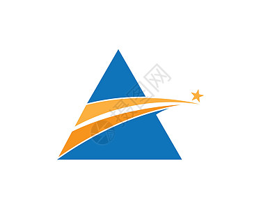 三角标志 vecto标识全球公司一封信推广飞机互联网心脏网络一体图片