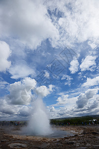 冰岛喷发旅游公园地质学吸引力沸腾力量地标旅行蓝色火山图片