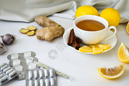 治疗感冒的产品——柠檬 生姜 洋甘菊茶丸 天然药物与传统药物图片
