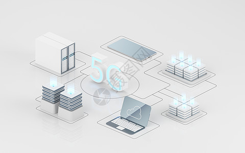 信息设备和 5G 通信技术 3d 渲染传播网站数据互联网中心网络托管全球衣架白色图片