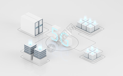 信息设备和 5G 通信技术 3d 渲染自动化中心全球服务器托管衣架数据中心传播网站服务图片