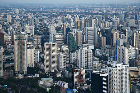 Bangkok 城市风景商业景观首都交通鸟瞰图场景黑色天际建筑学天空图片