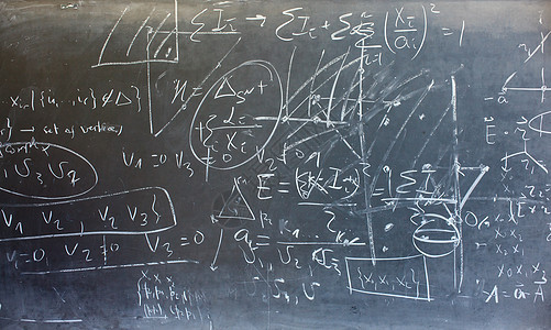 粉笔板公式大学广告牌绘画教育粉笔框架课堂算法学校背景图片
