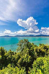 普吉泰国海滩海和阳光 泰国蓝天闲暇旅行场景海景支撑天空旅游蓝色海岸图片