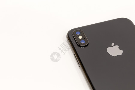 莫斯科 俄罗斯 12 NOVEMBER2017 Iphone X 智能手机 最新的触摸屏技术相机电话社论屏幕耳机细胞品牌开箱图片