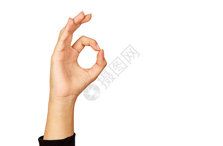 美国手语 显示所有 o 的女性手图片