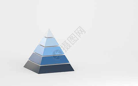 金字塔图形和数据分析3d 渲染插图楼梯白色技术图表信息商业创造力营销广告图片