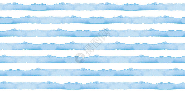 抽象的蓝色条纹水彩背景 织物纺织品和纸张的海洋无缝模式 简约海手绘条刷子装饰品手工草图墙纸飞溅海浪染料插图墨水图片