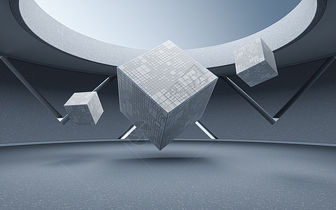 圆形 room3d 渲染中的立方体材料房间工业岩石技术房子物质正方形地面建筑图片