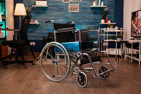 家中残疾空轮椅的特写人士疾病家庭服务诊所治疗保健座位药品设施图片