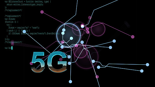 3d 插图具有未来派 HUD 界面的 5G 技术数据库热点信息服务细胞服务器代码商业上网创新图片