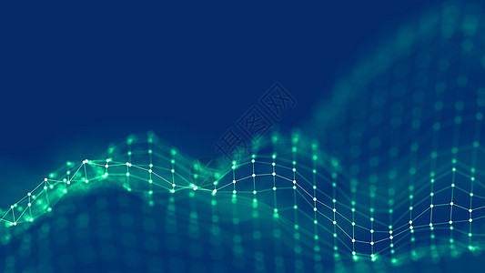 音乐背景 大数据粒子流可视化 科学信息图表未来派插图 声波 声音可视化噪音技术活力溪流流动网格圆圈电脑毛刺创新图片