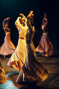 弗拉门科 舞台表演运动社会女士裙子娱乐庆典传统舞者女孩女性图片