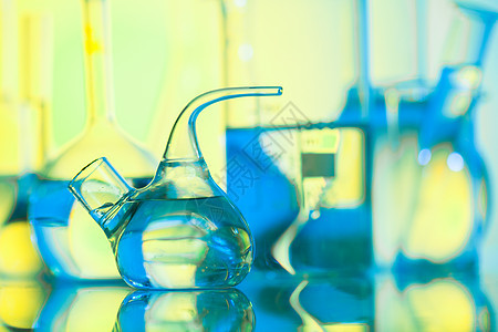 实验室玻璃玻璃医疗药品药店静物烧瓶化学实验乐器瓶子测试图片