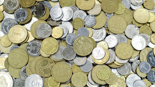 许多乌克兰硬币 国家货币 经营理念 乌克兰便士 新硬币和旧硬币撤回面额的概念交换通货膨胀金融支付商业储蓄金属薪水银行业投资图片