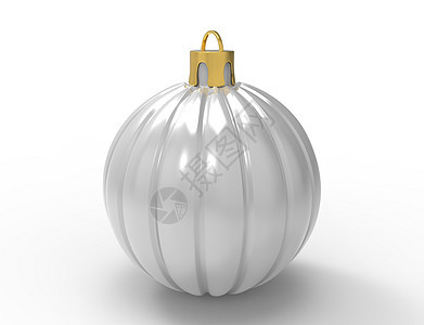 在白色背景上的圣诞树玩具 圣诞节装饰  3D渲染庆典装饰品季节雪花3d新年收藏礼物插图风格图片