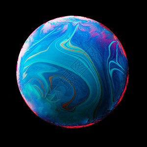 抽象背景与蓝色和粉红色的球体图片