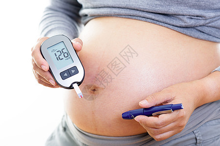 患有糖尿病的孕妇仪表患者诊断腹部工具治疗怀孕母性葡萄糖胰岛素图片