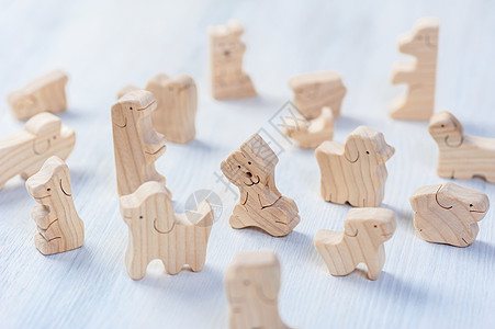 木制玩具动物静物孩子们玩具工艺乡村乐趣孩子幼儿园手工木材图片