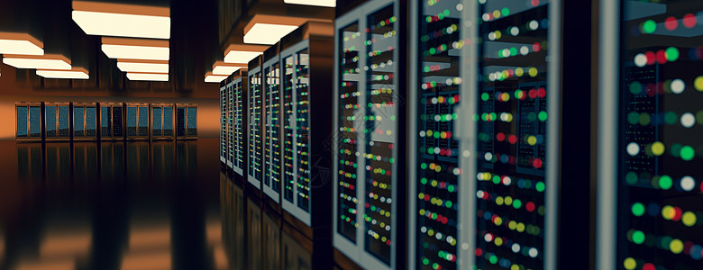 服务器机房数据中心 和具有存储信息的计算机机架  3d 仁德备份房间架子托管密码货币中心基础设施安慰互联网图片