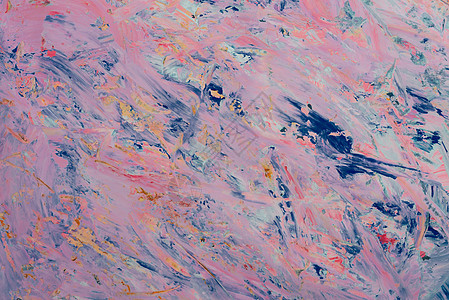 抽象艺术背景 手绘背景 自制水彩彩虹刷子海洋海浪墨水边界蓝色冲浪画家图片