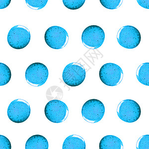 带有闪耀闪光点的无缝图案 蓝色绘制印迹 手工制作的 孤立在白色背景上 织物印花  3D渲染图片