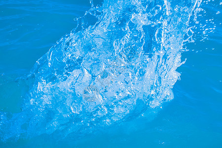 蓝色海水的喷涌和滴落 紧凑背景背景情况图片