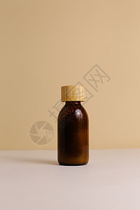 Amber玻璃喷洒器瓶 喷雾器和润湿霜奶油罐 天然化妆品包装设计模板 品牌图片
