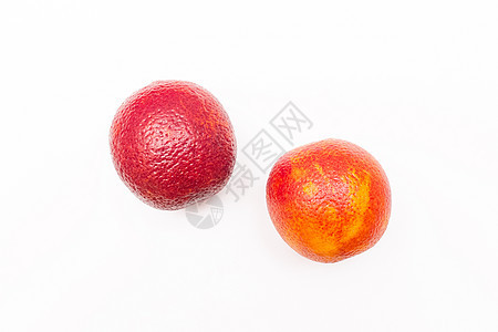 白底绝缘的红橙色成熟柑橘制品食物素食主义者热带叶子水果树叶甜点宏观饮食圆圈图片