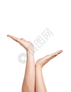 两只手保护着东西成人棕榈指甲圆圈帮助手臂注意力身体女性工作室图片