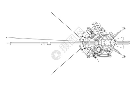通信卫星概念构想概要环导航车站技术草图网络子系统天线电讯盘子轨道图片