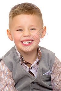 小男孩微笑 肖像画幸福牙齿儿子乐趣喜悦孩子快乐青年工作室笑声图片